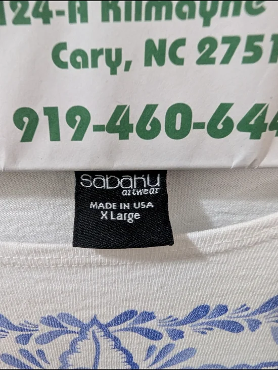 White Long-Sleeve Floral-Print Women's Top - Picture 2 of 8